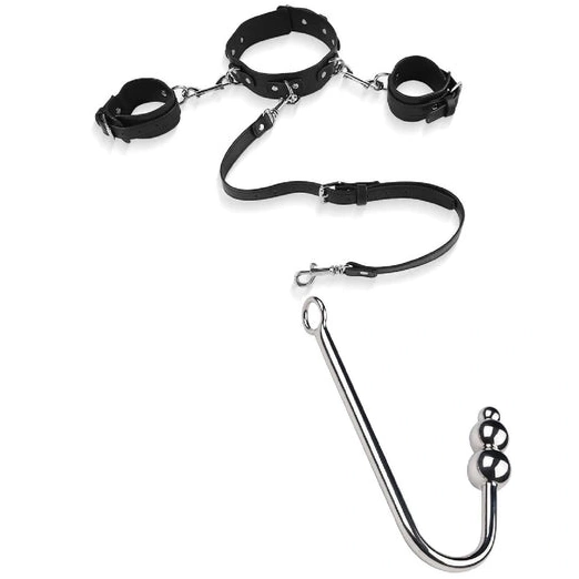 Anal Cuffs Hook 5334 Elegant Beaded Collar with and 0301